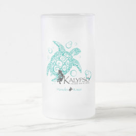Caneca De Cerveja Vidro Jateado Tartaruga de mar de Kalypso