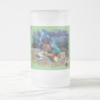 Taza De Cristal Esmerilado Bodegón a espátula