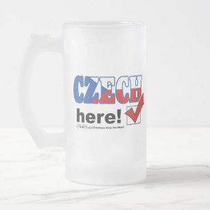 Caneca De Cerveja Vidro Jateado Tcheco aqui (luz)