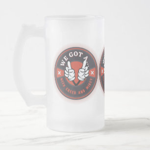 CANECA DE CERVEJA VIDRO JATEADO TEMOS UM 