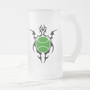 Caneca De Cerveja Vidro Jateado tênis tribal