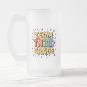 Caneca De Cerveja Vidro Jateado Terceiro grau da equipe