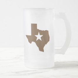Caneca De Cerveja Vidro Jateado Texas