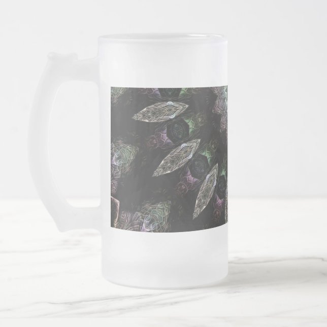 Caneca De Cerveja Vidro Jateado Theo (Esquerda)