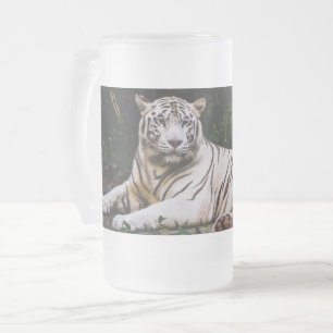 Caneca De Cerveja Vidro Jateado Tigre