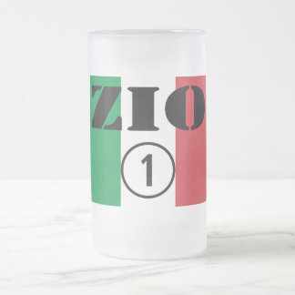 Caneca De Cerveja Vidro Jateado Tios italianos: ONU de Zio Numero