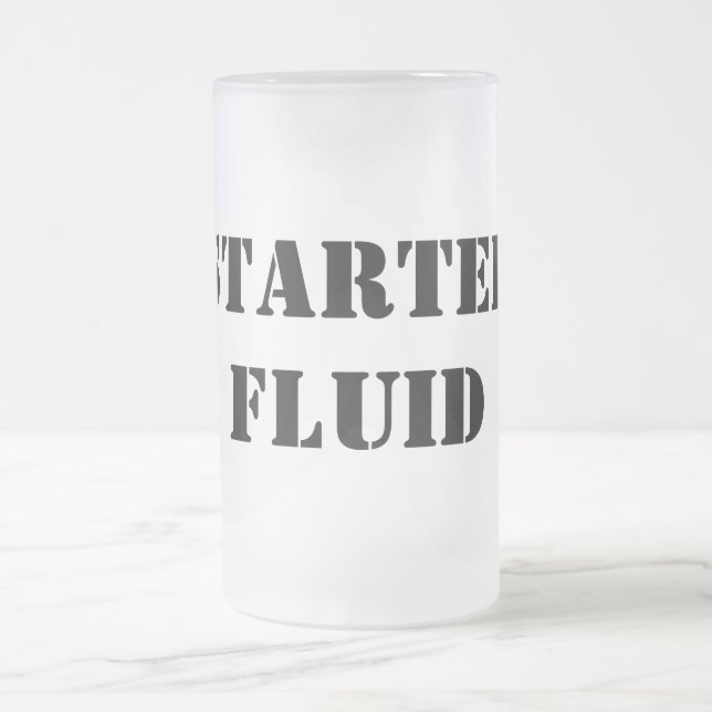Caneca De Cerveja Vidro Jateado Tipografia de Fluid Funny (Centro)