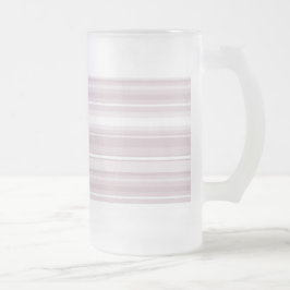 Caneca De Cerveja Vidro Jateado tiras rosa rosa quartzo