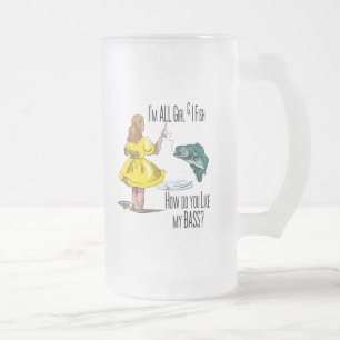 Caneca De Cerveja Vidro Jateado Todas as Camisas de Pesca