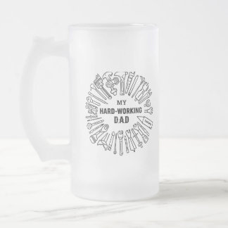 Caneca De Cerveja Vidro Jateado Tools for dad