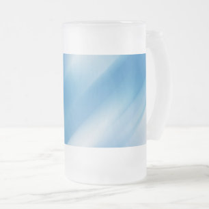 Caneca De Cerveja Vidro Jateado Topaz azul