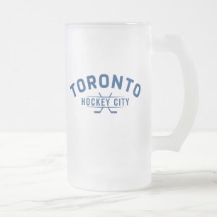 Caneca De Cerveja Vidro Jateado Toronto Hockey City - Fosco de 16oz