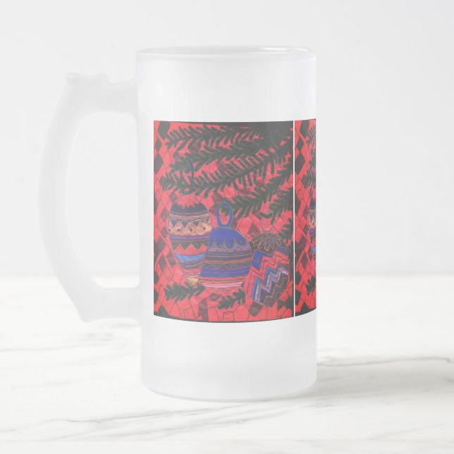 Caneca De Cerveja Vidro Jateado Três bolhas (Esquerda)