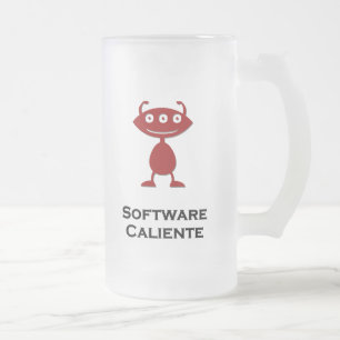 Caneca De Cerveja Vidro Jateado Triple Eye Software Caliente vermelho