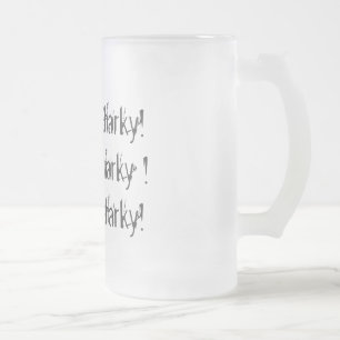 Caneca De Cerveja Vidro Jateado Tubarão significa tremor, tremido, tremido