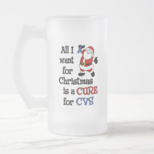 Caneca De Cerveja Vidro Jateado Tudo o que quero para o Natal...CVS