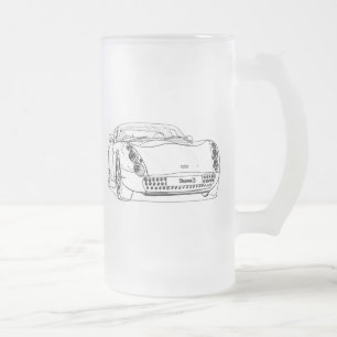 Caneca De Cerveja Vidro Jateado TVR Tuscan S