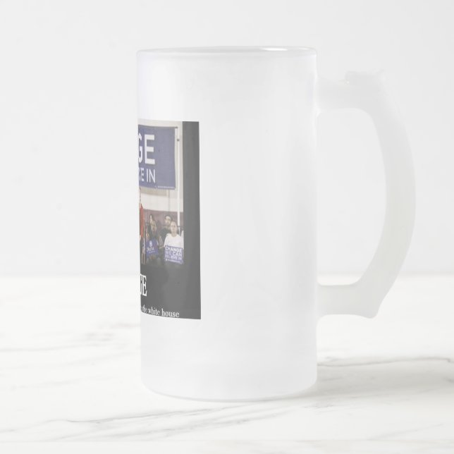 Caneca De Cerveja Vidro Jateado u suga obama (Direita)