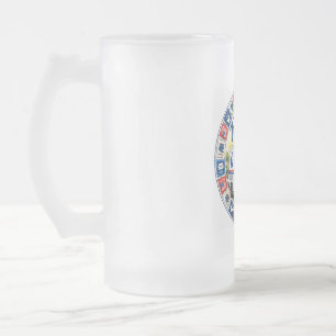 Caneca De Cerveja Vidro Jateado Valorização dos Trabalhadores Postais 