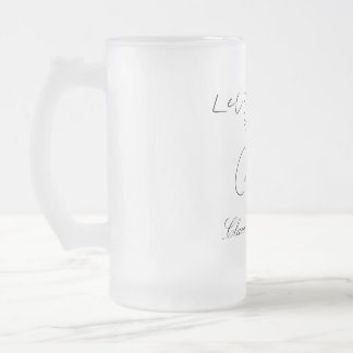 Caneca De Cerveja Vidro Jateado Vamos brindar ao noivado do casal festa de casamen