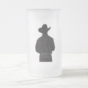 Caneca De Cerveja Vidro Jateado vaqueiro