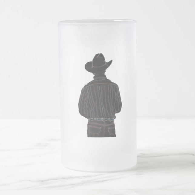 Caneca De Cerveja Vidro Jateado vaqueiro (Centro)