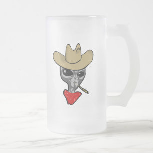 Caneca De Cerveja Vidro Jateado Vaqueiro estrangeiro