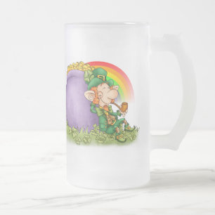 Caneca De Cerveja Vidro Jateado VENDA! Irish Mug