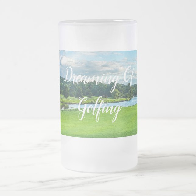 Caneca De Cerveja Vidro Jateado Verão No Curso De Golfe (Centro)