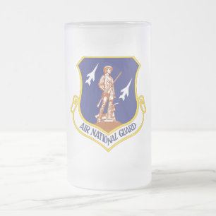 Caneca De Cerveja Vidro Jateado Veterano Militar da Guarda Nacional da Air