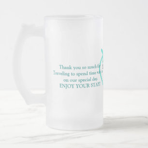 Caneca De Cerveja Vidro Jateado Viagem de boas-vindas à comemoração do Destino de