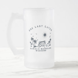 Caneca De Cerveja Vidro Jateado Viagem de Fim de Semana de Pesca com Tema de Peixe