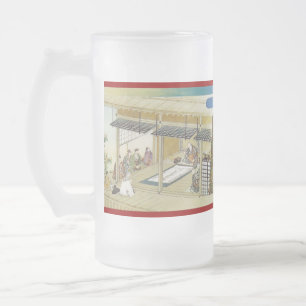 Caneca De Cerveja Vidro Jateado Vida pictórico de Nichiren Shonin pt.21