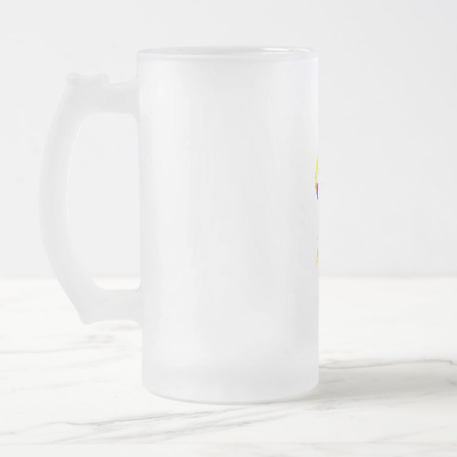 Caneca De Cerveja Vidro Jateado Vidro (Esquerda)