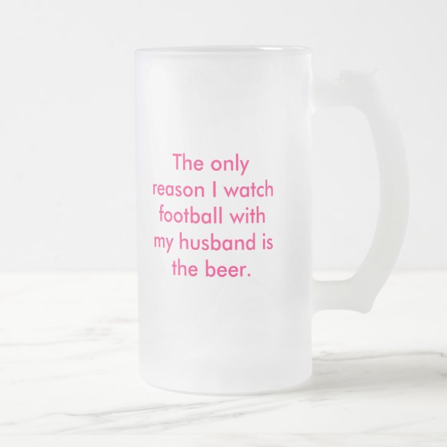 Caneca De Cerveja Vidro Jateado Vidro de cerveja da esposa (Direita)