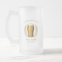 Vidro de Cerveja de Sinal de Pub Personalizado com