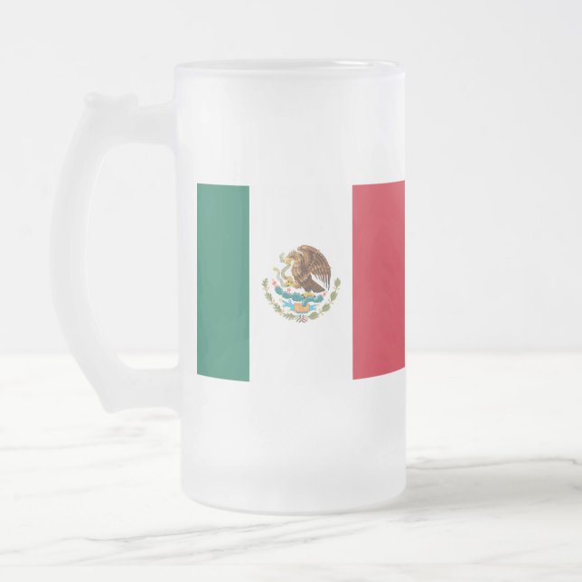CANECA DE CERVEJA VIDRO JATEADO VIDRO DE TIRADA DO MÉXICO (Esquerda)