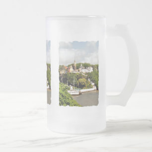 CANECA DE CERVEJA VIDRO JATEADO VILAGENS DE PAREDES