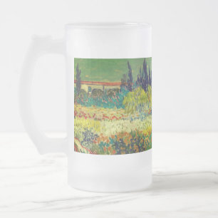 Caneca De Cerveja Vidro Jateado Vincent Van Gogh Garden em Arles