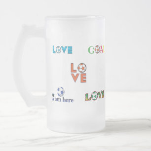 Caneca De Cerveja Vidro Jateado Vinheta Engraçado de Futebol