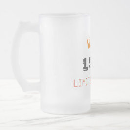 Caneca De Cerveja Vidro Jateado Vintage 1976 Frosted Beer Mug – 50th Birthday Gift