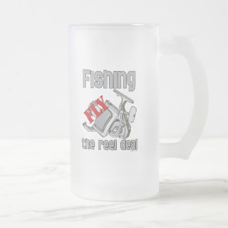 Caneca De Cerveja Vidro Jateado Voar Pescarando O Negócio Da Rolo