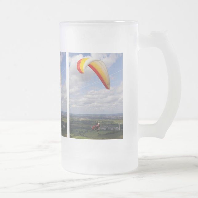 Caneca De Cerveja Vidro Jateado Voo só (Direita)