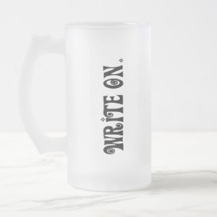 Caneca De Cerveja Vidro Jateado Write On (Versão 3)