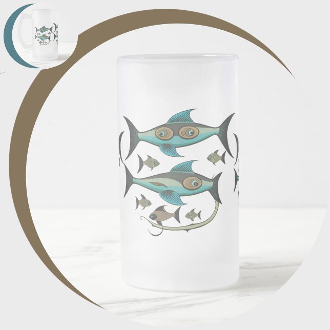 Caneca De Cerveja Vidro Jateado xNinzagga (xNinzagga Frosted Glass Beer Mug
)
