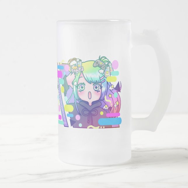 CANECA DE CERVEJA VIDRO JATEADO YAHOIMI KP (Direita)