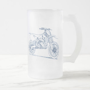 Caneca De Cerveja Vidro Jateado Yam YZ250 2010