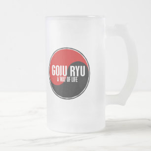 Caneca De Cerveja Vidro Jateado Yin Yang GOJU RYU 1