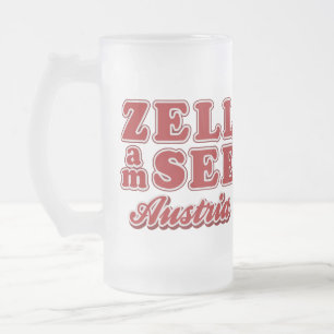Caneca De Cerveja Vidro Jateado Zell am See mugs - escolha estilo e cor