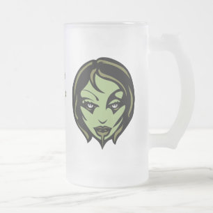 Caneca De Cerveja Vidro Jateado Zombie Beer Mug Personaliza Vidro Zombie do Hallow